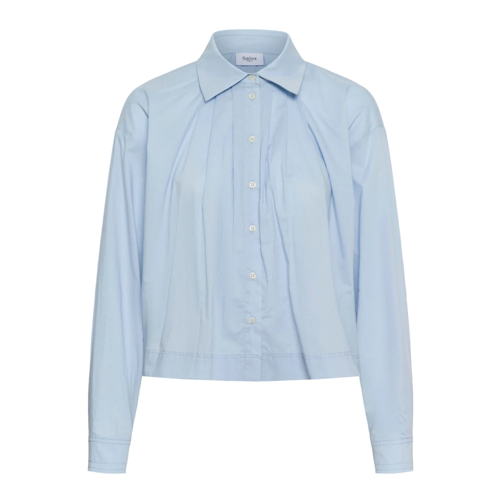 Saint Tropez , Damen, Blusen & Hemden, Blau, L