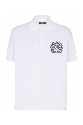 polo-en-coton-imprime-ecusson