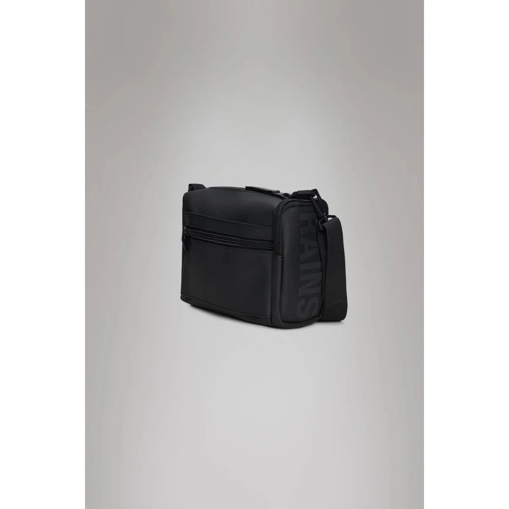 Rains Waterdichte Zwarte Tas met Rits Black Unisex