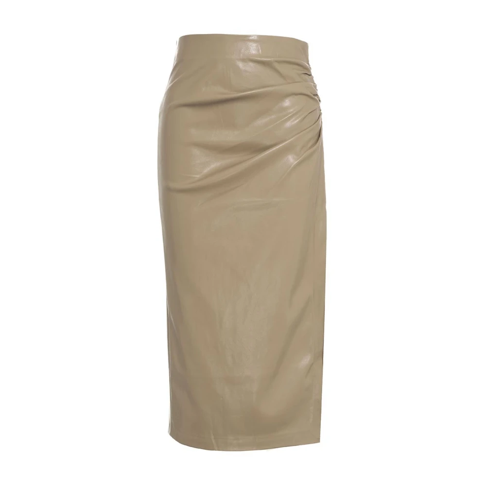 Second Female Midi Skirts Second Dames Beige Dames