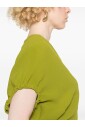groene-midi-jurk-met-blouson-mouwen