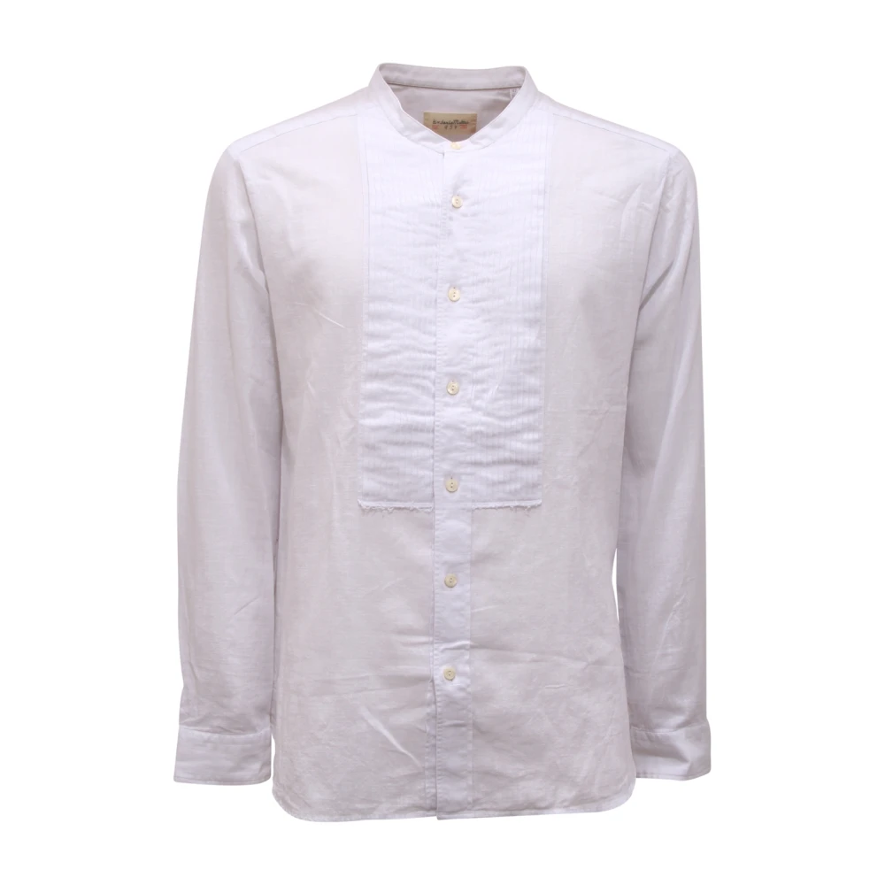 Tintoria Mattei 954 Men's White Camicia Coreana Slim Shirt - Casual Shirts - 2XL - Shirts