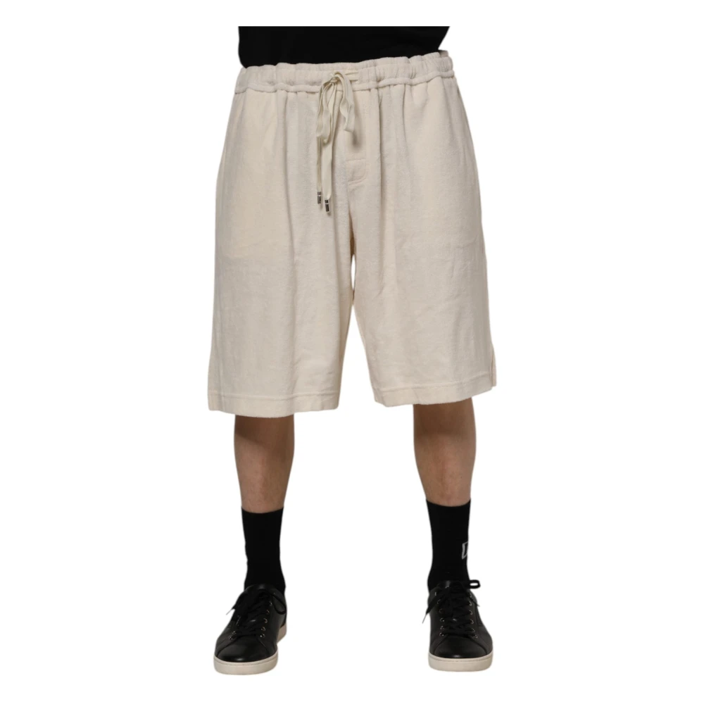 Dolce & Gabbana Men's White Bermuda Sweatshorts
