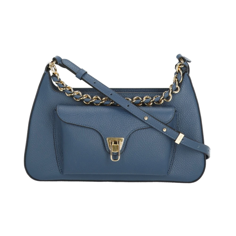Coccinelle , Shoulder Bags, Female, Blue, One Size, Beat Shoulder Bag