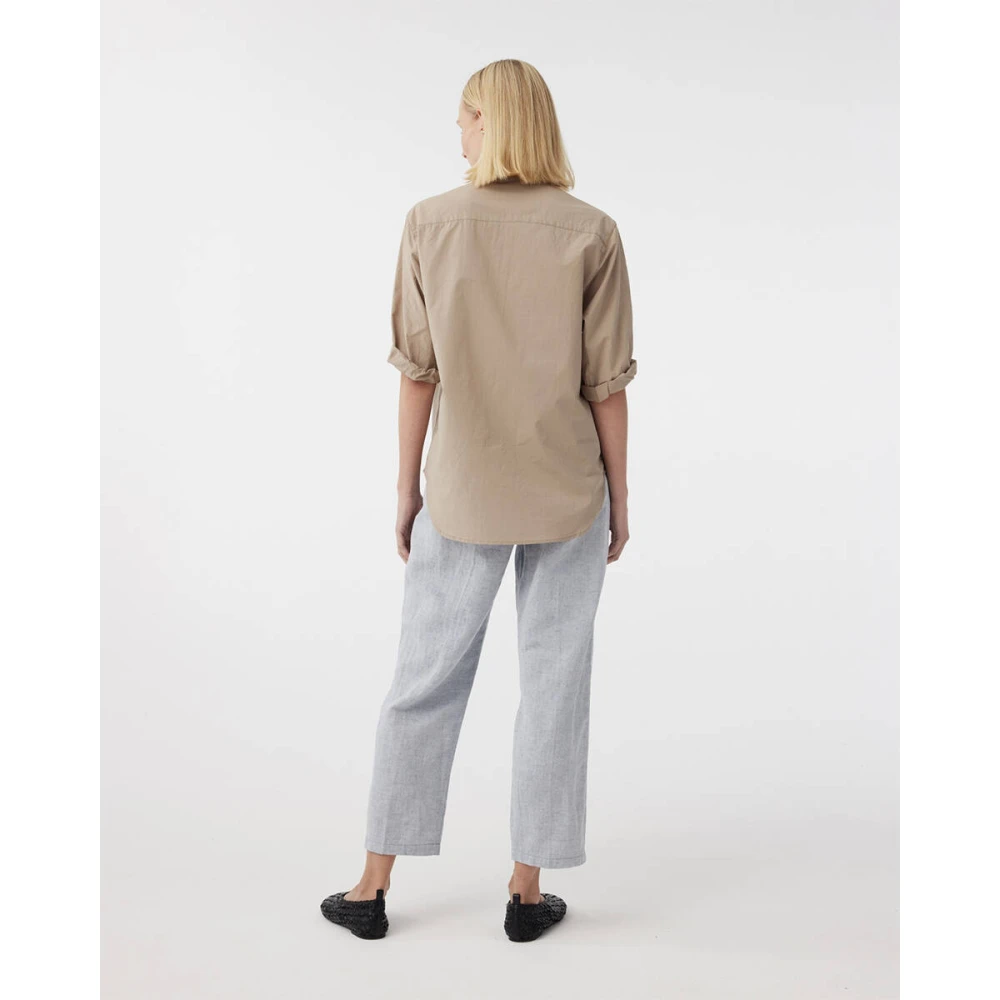 Knit-ted Blouse Korte Mouw Dafne Brown Dames
