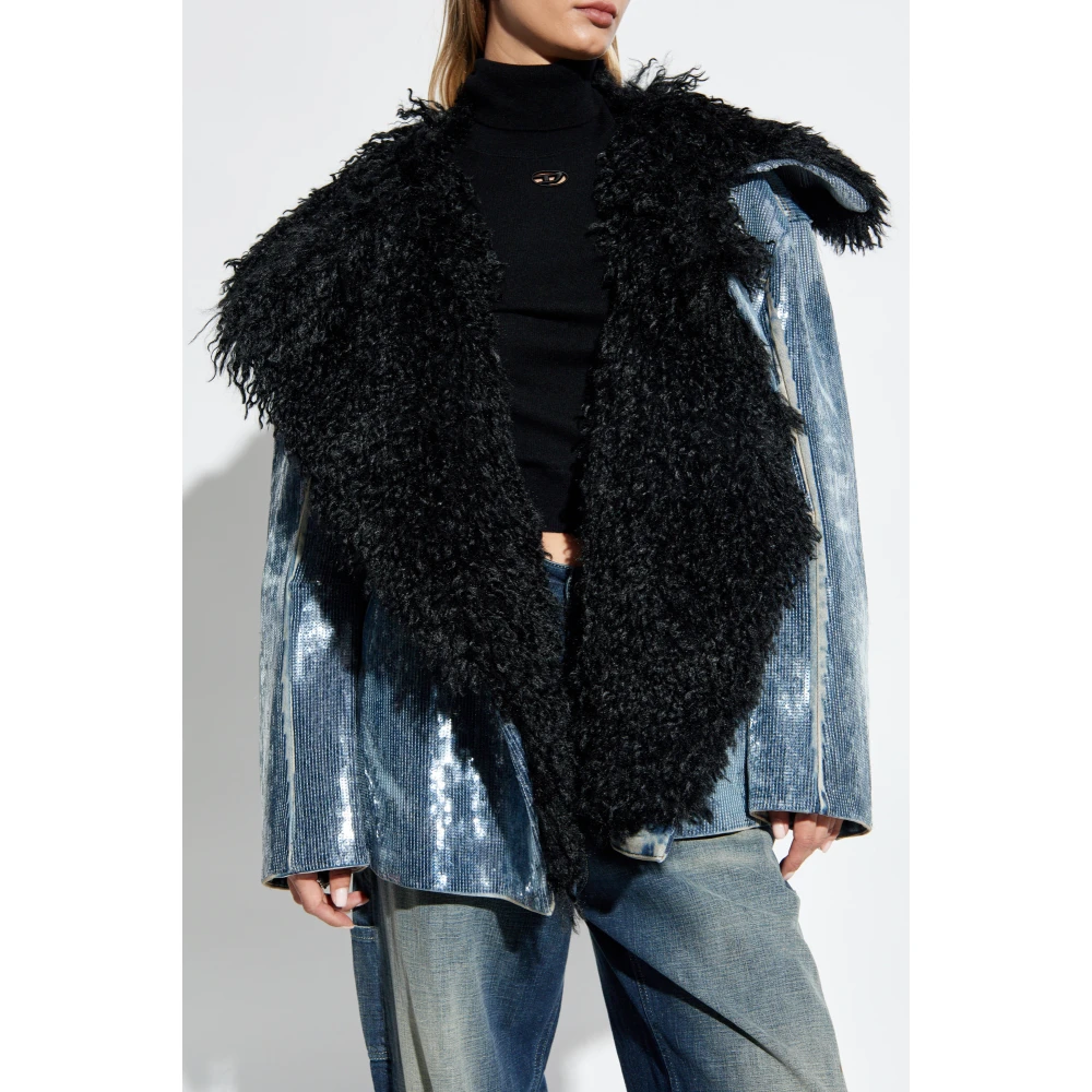 Diesel Jas De-Bika-S Blue Dames