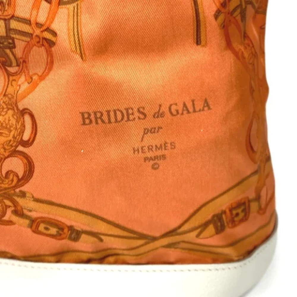 Hermès Vintage Pre-owned Fabric shoulder-bags Orange Dames