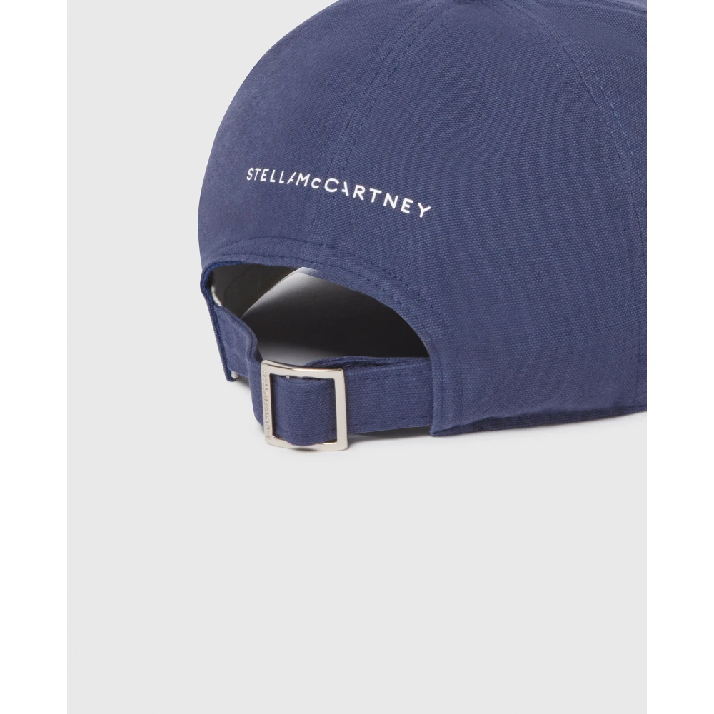 Stella Mccartney Blauwe Eco Katoenen Baseballpet Blue Dames
