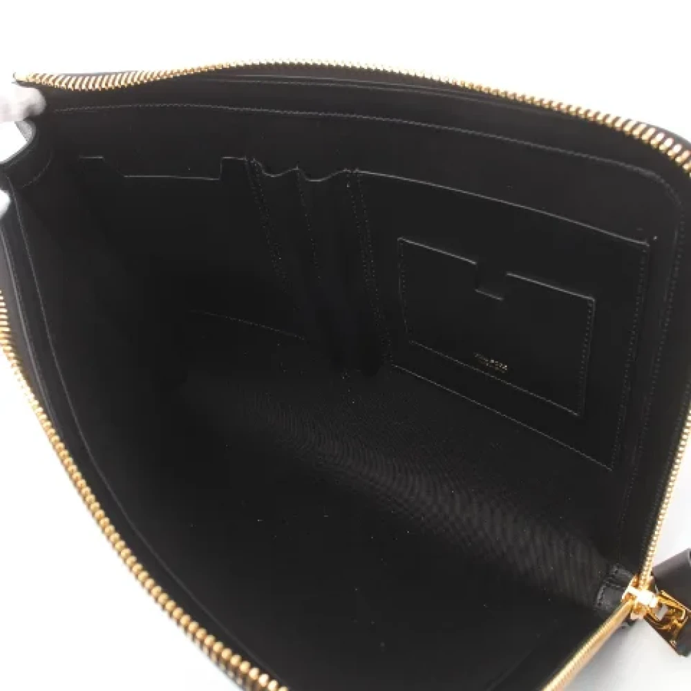 Tom Ford Pre-owned Leather clutches Black Heren