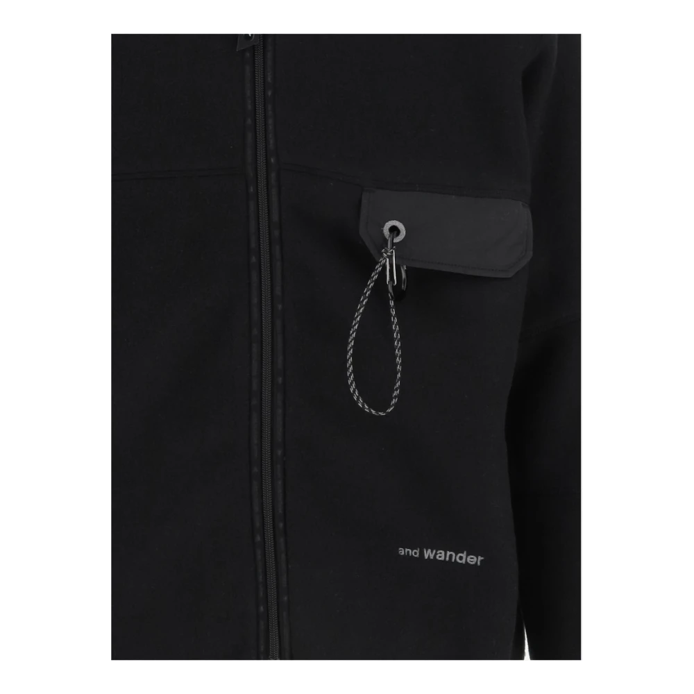 And Wander Zwarte Sweater voor Buitensport Black Heren