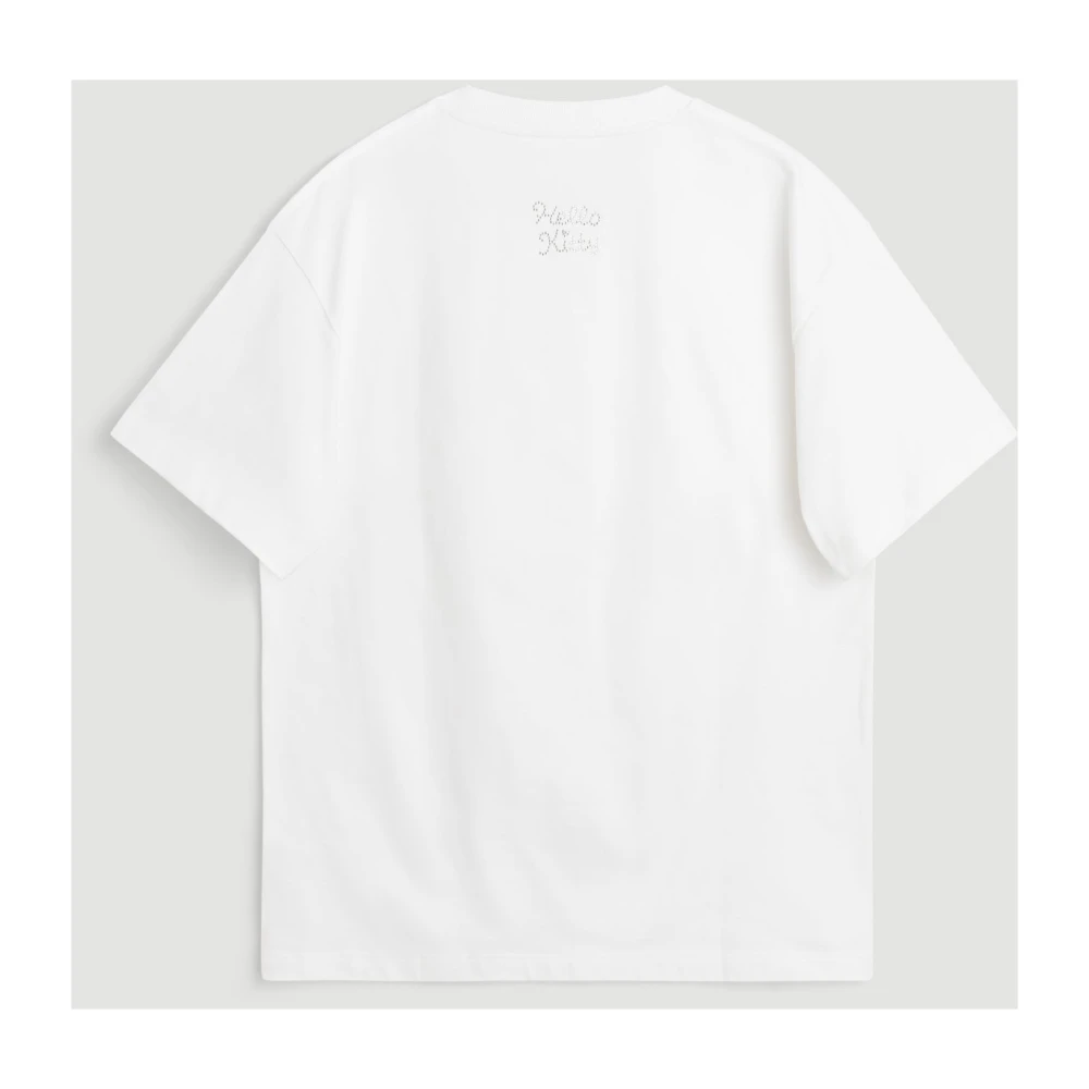 Soulland Biologisch Katoen Rhinestone T-shirt White Unisex