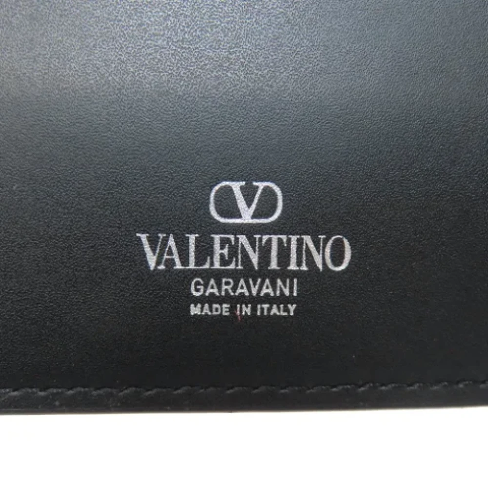 Valentino Vintage Pre-owned Leather wallets Black Dames