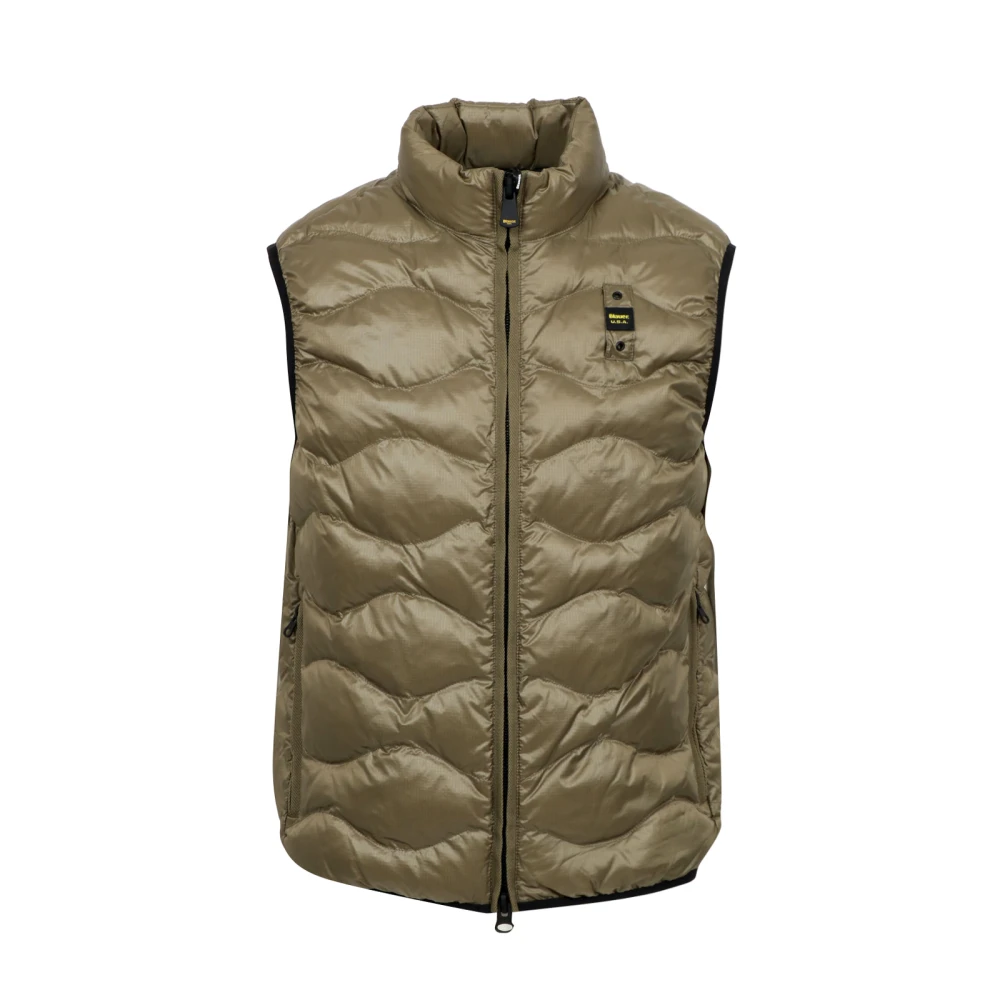 Blauer Mannelijk Groente Jassen Heren, Groen, S, Groen Geruit Vest Waterafstotend