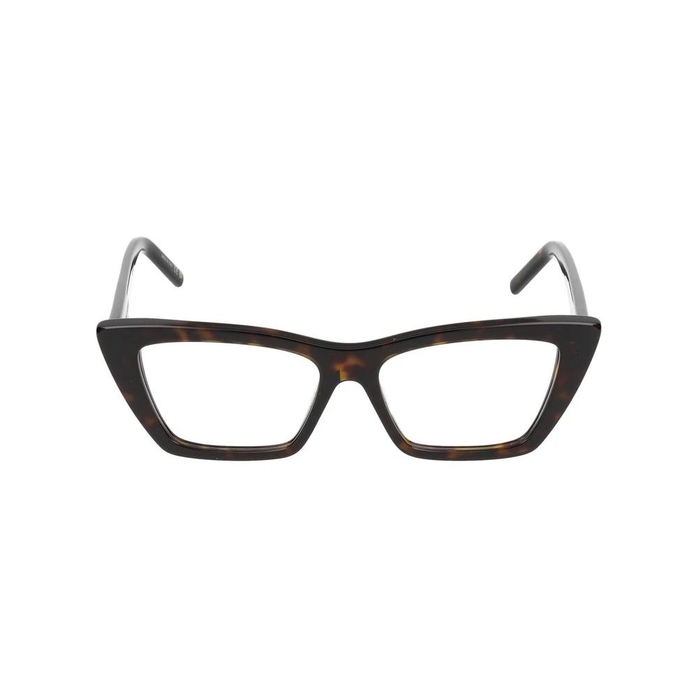 Saint Laurent Women's Brown Glasses, 53 Mm, Mica Opt 004 Eyeglasses Havana Transparent