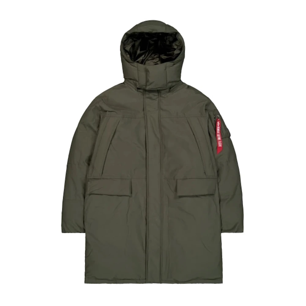 alpha industries Gevoerde Parka Jas Green Heren