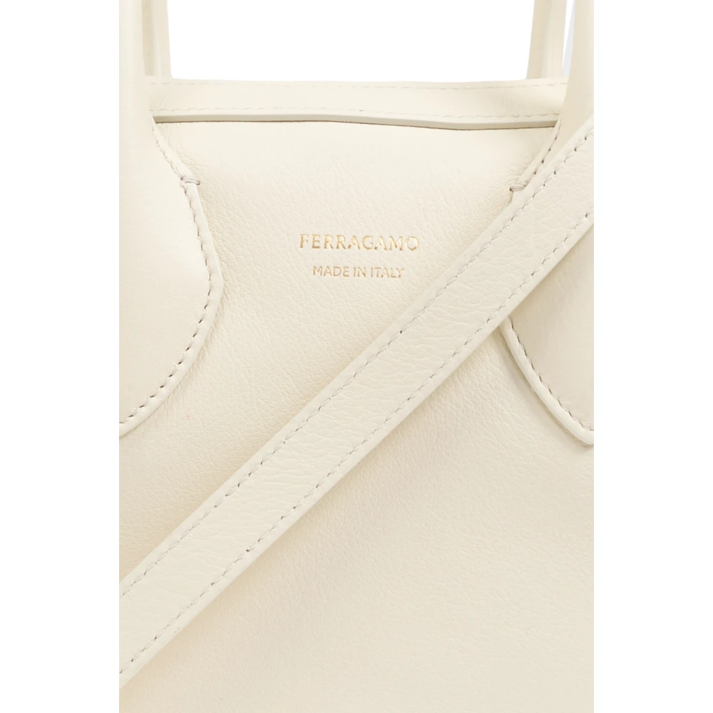 Salvatore Ferragamo Schoudertas Beige Dames