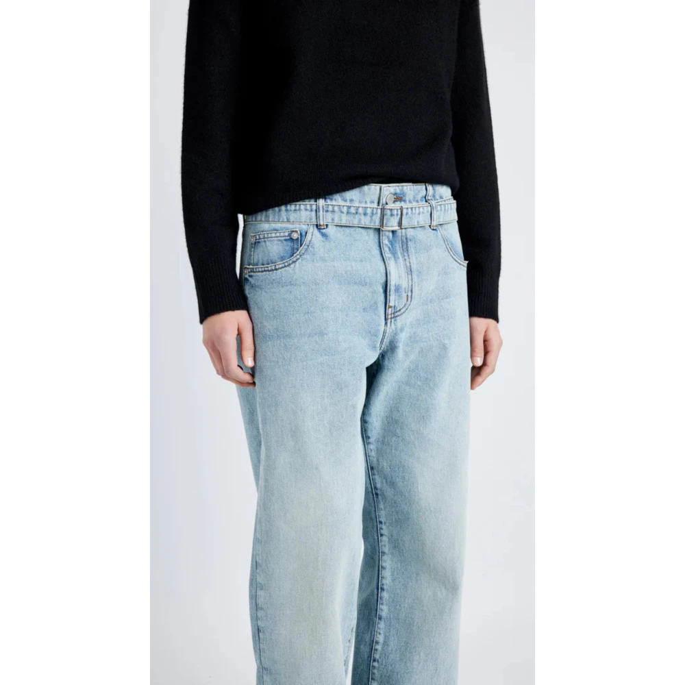 Proenza Schouler Relaxed Boyfriend Fit Klassieke Wassing Jeans Blue Dames