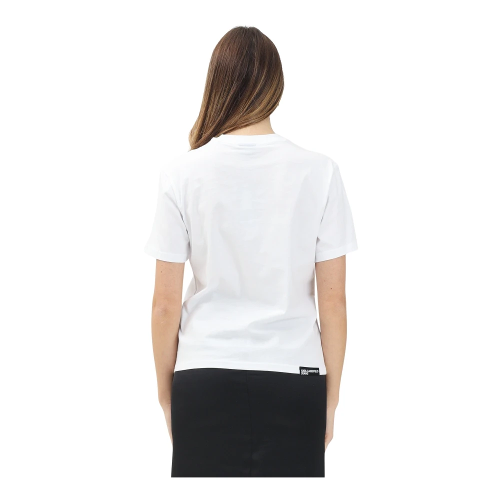 Karl Lagerfeld T-shirts en Polos Wit White Dames