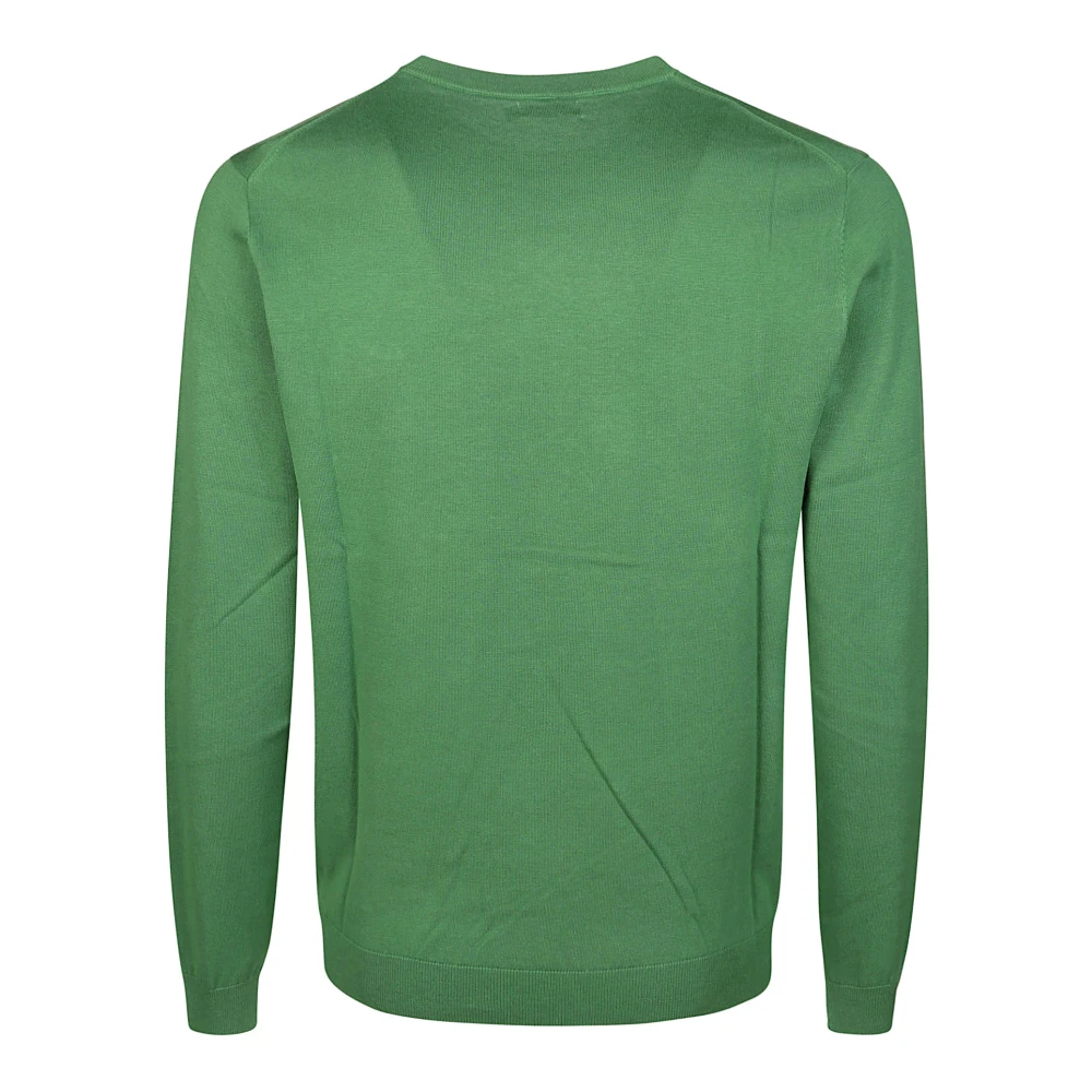 Sun68 Basis ronde hals trui Green Heren