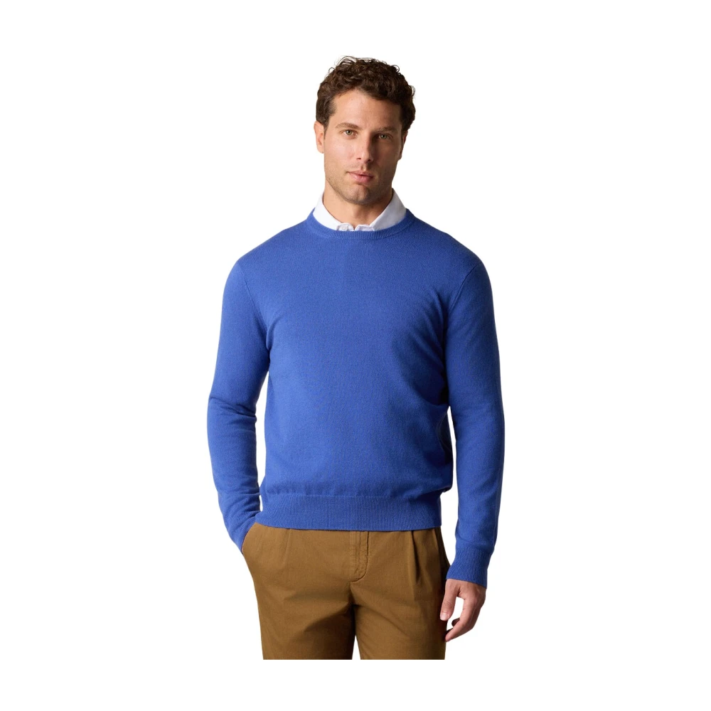 Brooks Brothers Men's Blue Cashmere Crewneck - Cashmere Knitwear - 2XL - Knitwear