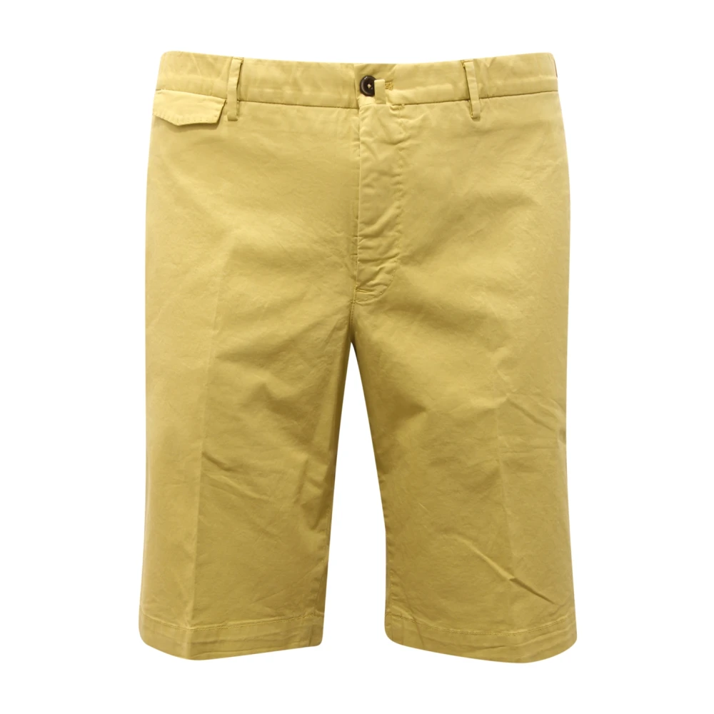 Pt01 Men's Green Stretch Bermuda Shorts - Casual Shorts - Xl - Shorts