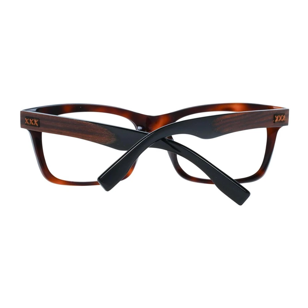Ermenegildo Zegna Hout & Hoorn Trapezium Optische Monturen Brown Heren