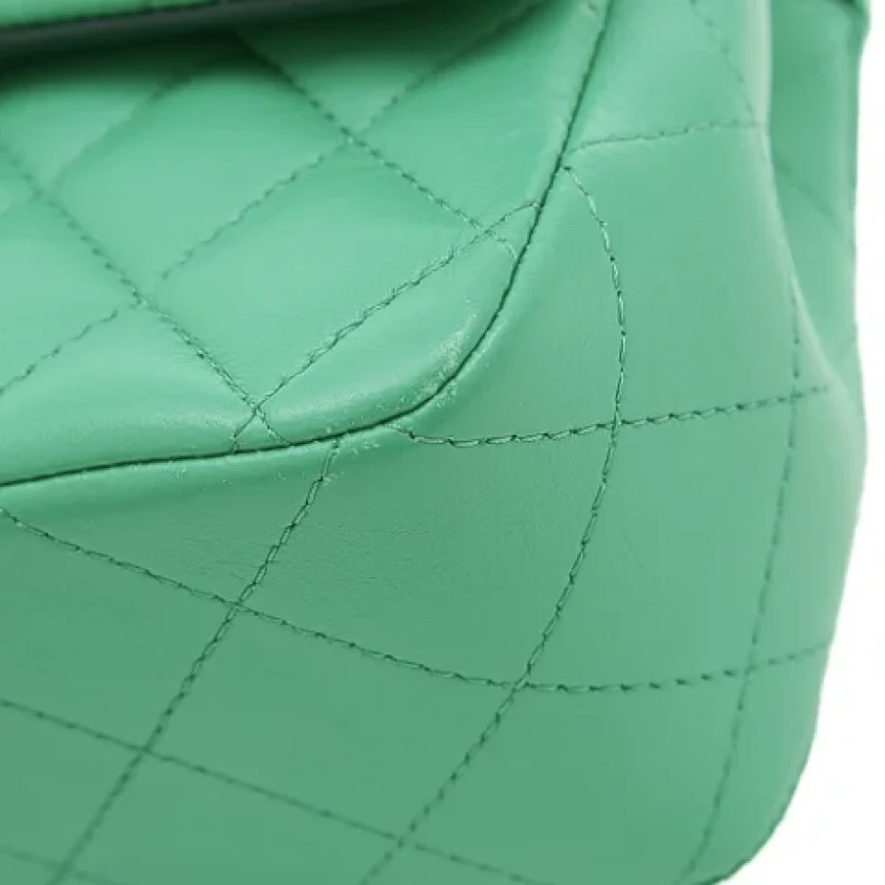 Chanel Vintage Pre-owned Leather chanel-bags Green Dames