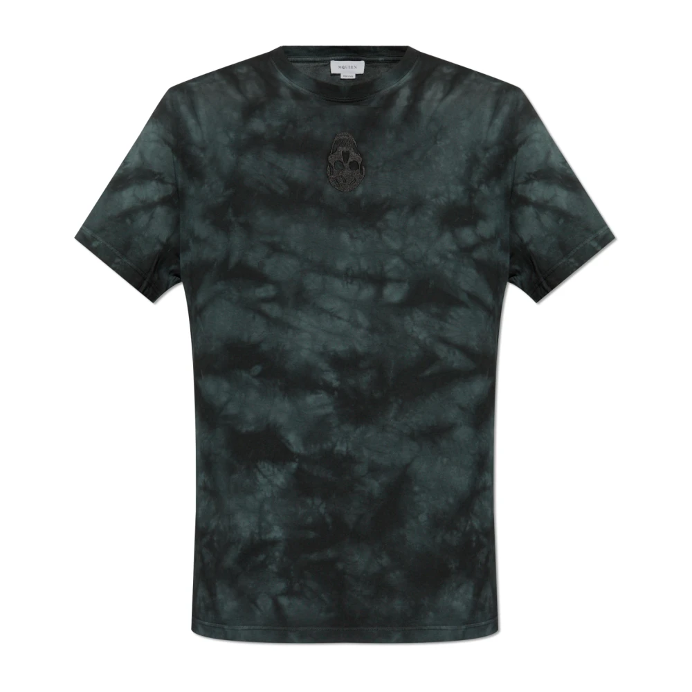 alexander mcqueen T-shirt met Tie dye effect Blue Heren
