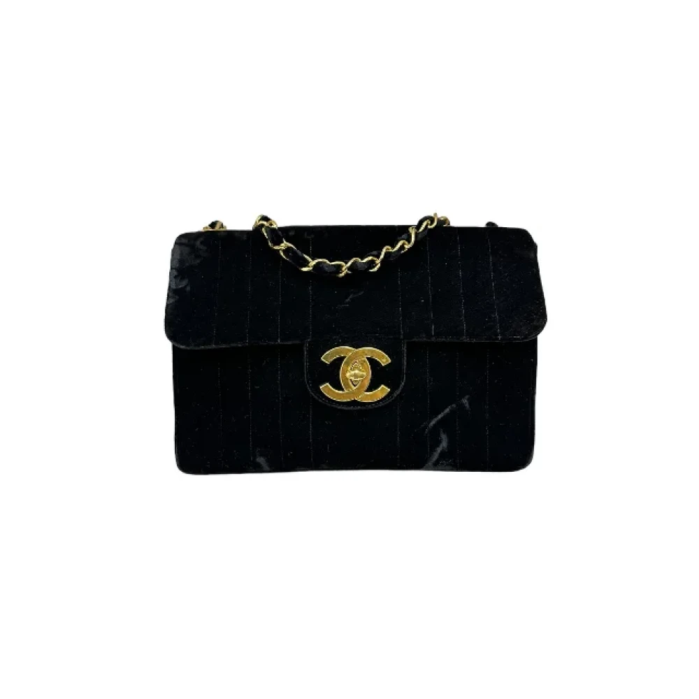 Chanel Vintage Pre-owned Velvet chanel-bags Black Dames