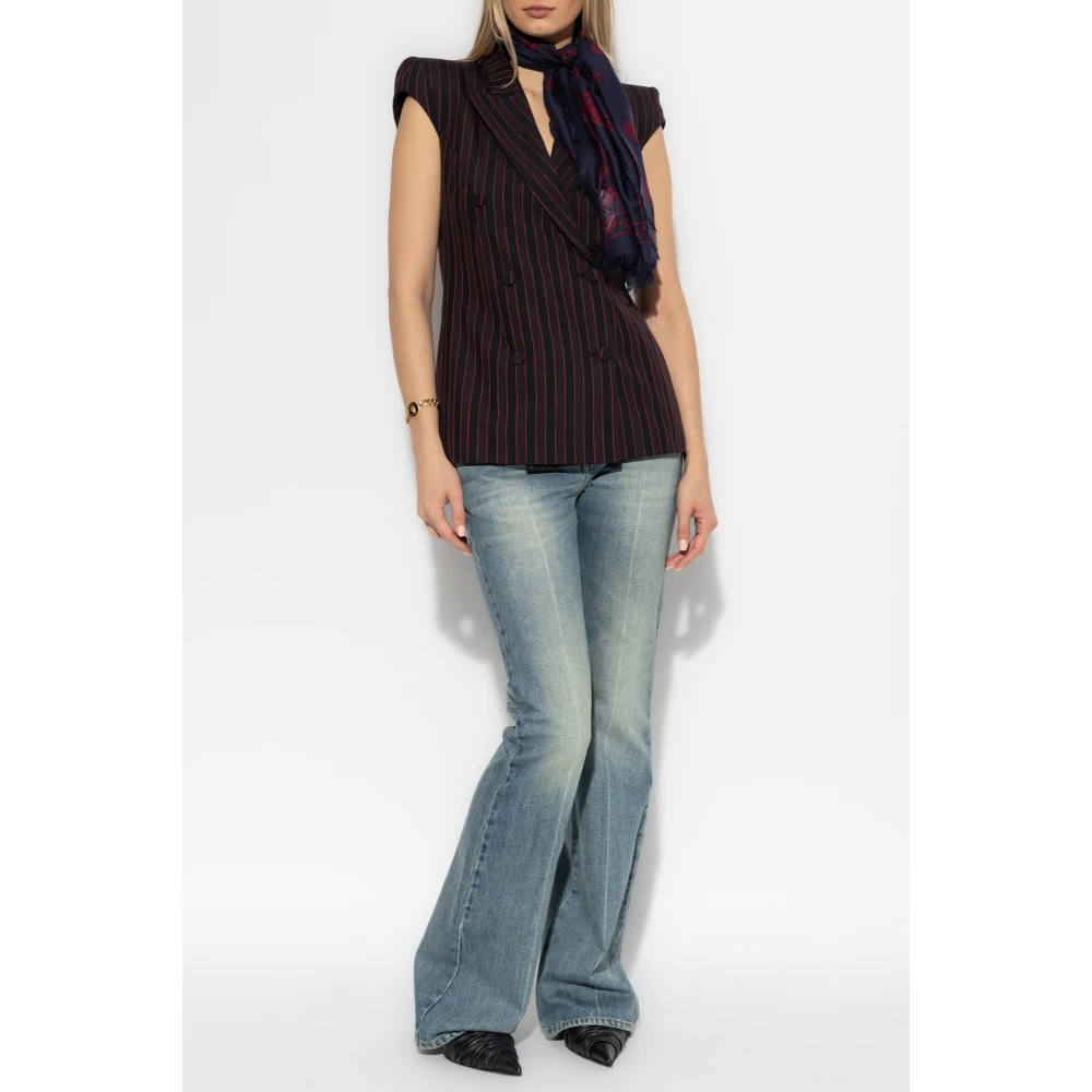 alexander mcqueen Jeans met licht uitlopende pijpen Blue Dames
