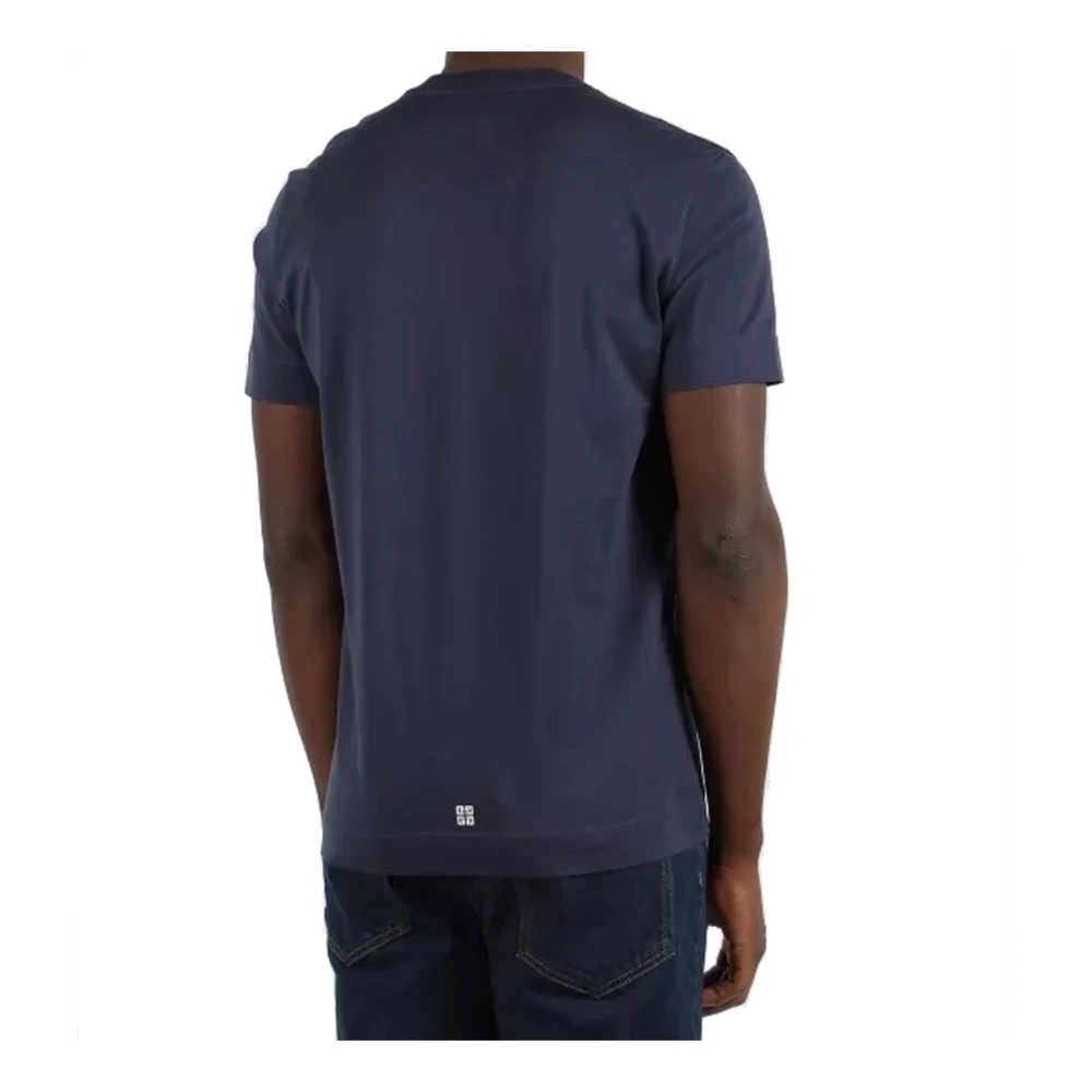 Givenchy 4G Stars Katoenen T-Shirt Blue Heren