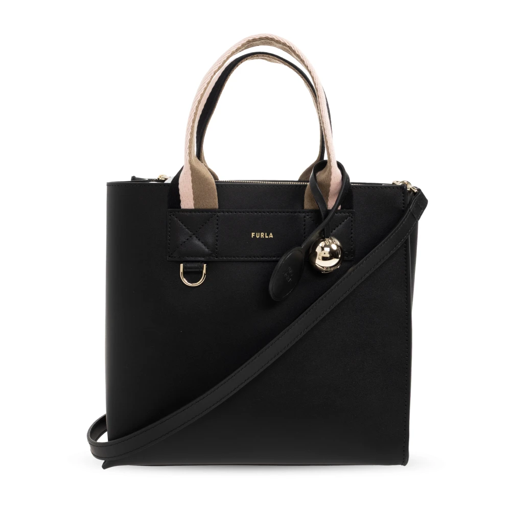 Furla Vrouw Zwart Tassen Dames, One Size, Leer, Divide It S Handtas