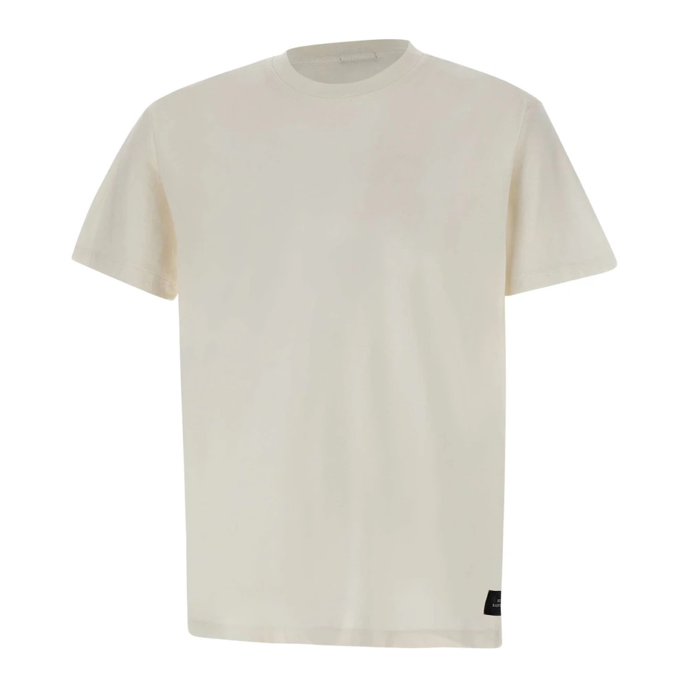 Replay Witte Katoenen T-shirt Sartoriale Lijn White Heren