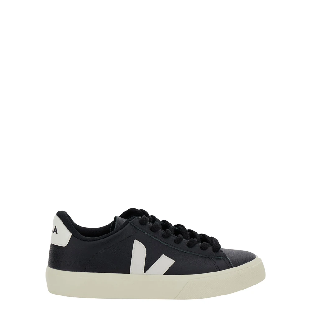 Veja Women's Black Sneakers, 7 Uk, Campo Trainers