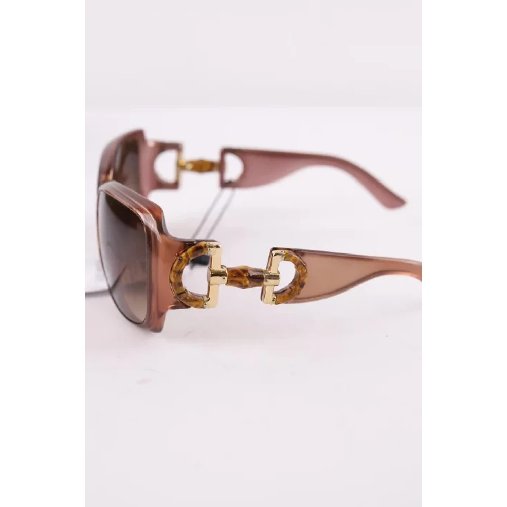 Gucci Vintage Pre-owned Plastic sunglasses Brown Dames
