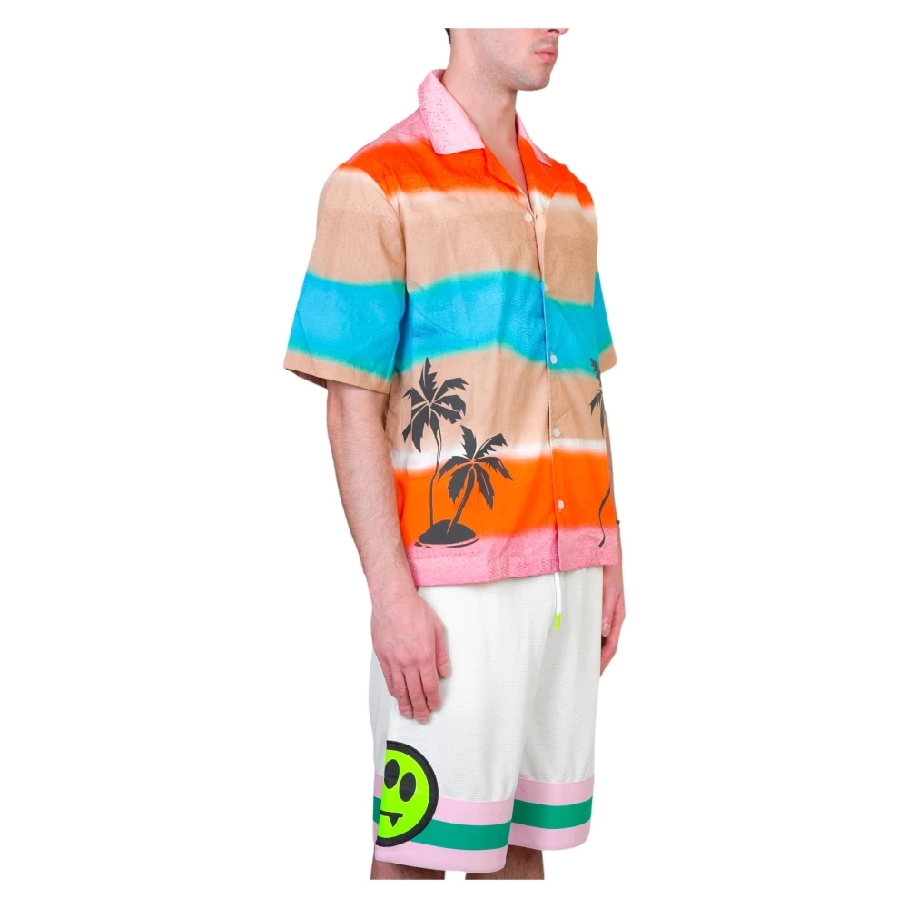 Barrow Palms Bowling Shirt Multicolor Heren