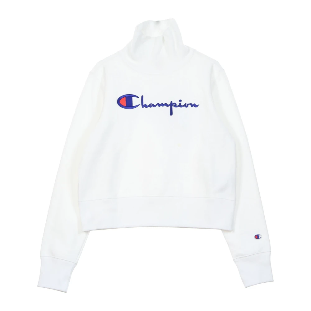 Champion Witte Turtle Neck Sweatshirt voor Vrouwen White Dames
