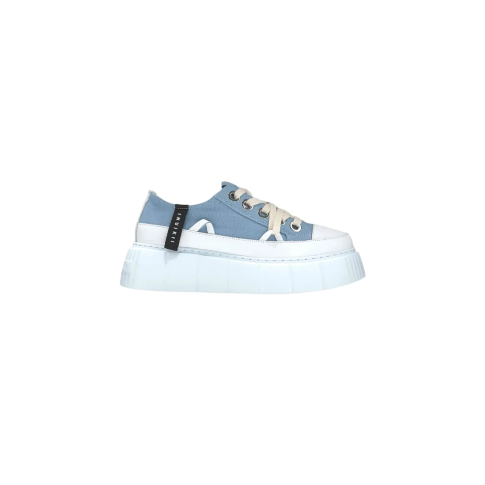 Inuikii Canvas Sneaker Matilda Low Dames Schoenen Blauw