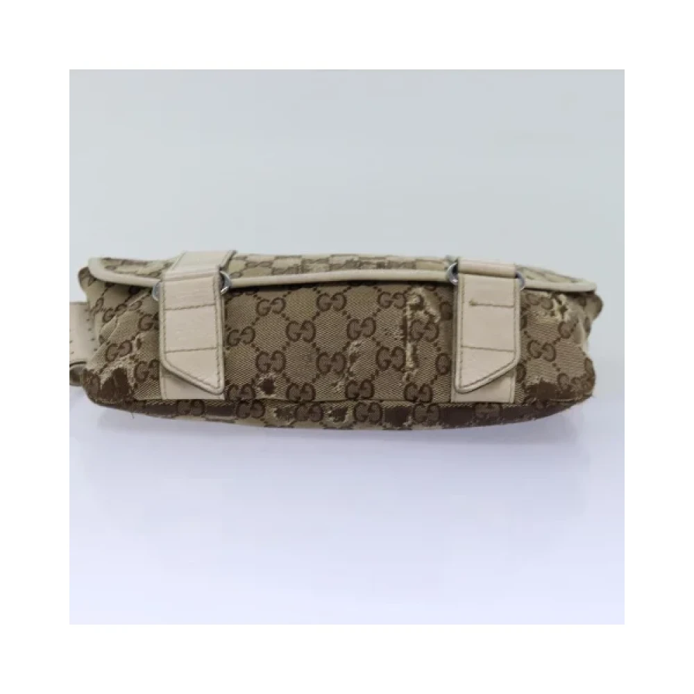 Gucci Vintage Pre-owned Canvas gucci-bags Beige Dames