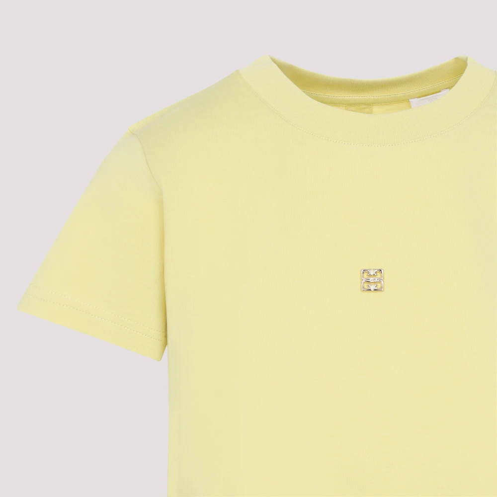Givenchy Bow Back Tee Yellow Dames