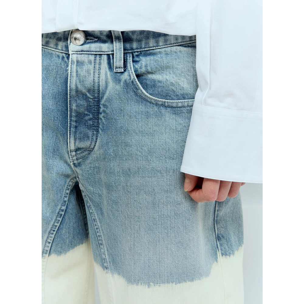 Jil Sander Bleach Wash Ballon Jeans Blue Dames