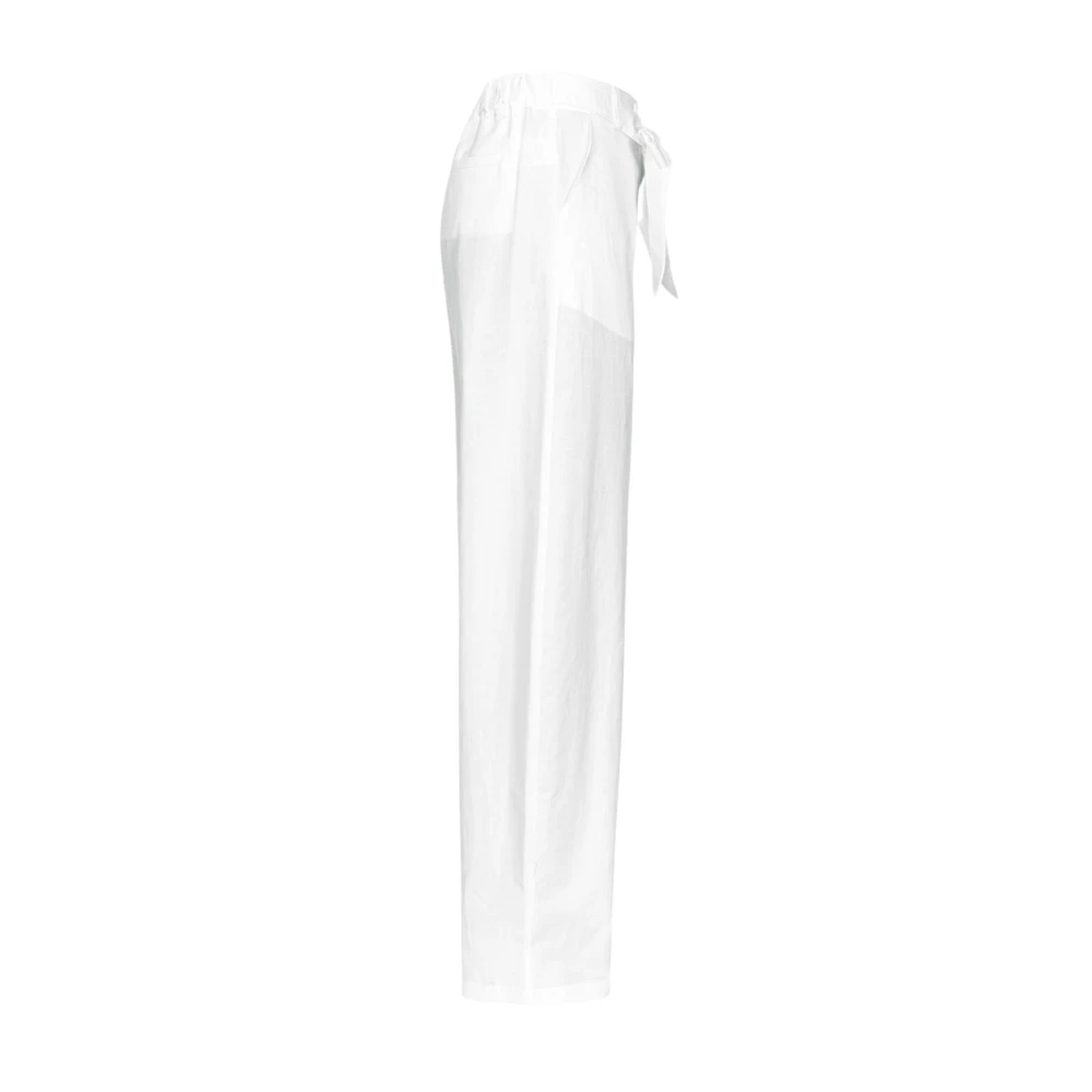 pinko Wide Trousers White Dames