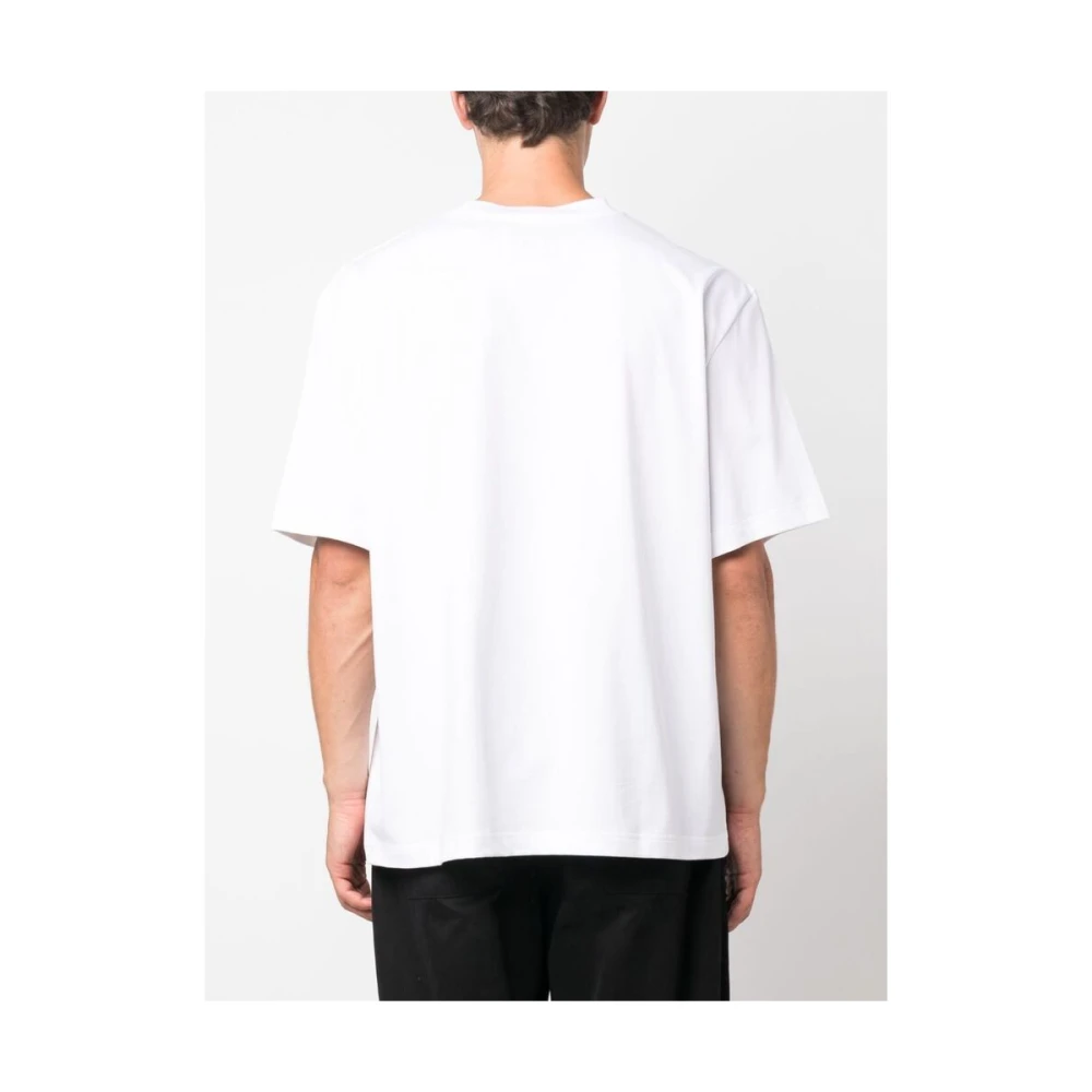 Studio Nicholson Crew-neck Katoenen T-shirt White Heren