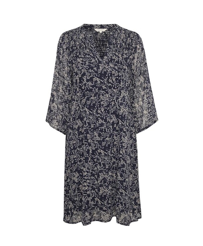 robe-bleu-marine-a-motifs