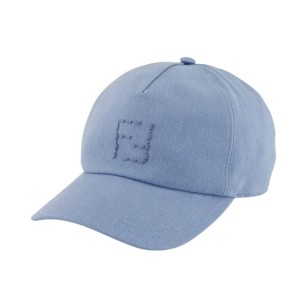 Fendi Men's Blue Hats & Caps, One Size, Canvas Baseball Cap