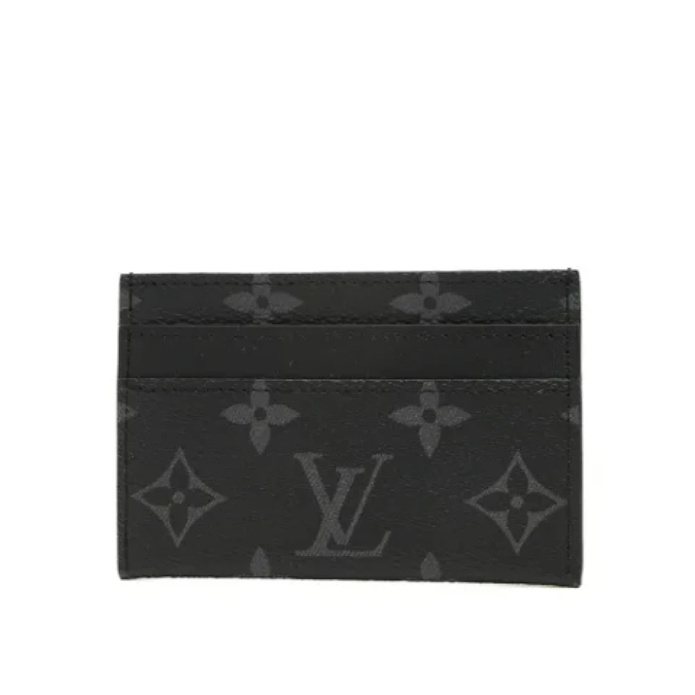 Louis Vuitton Vintage Pre-owned Fabric wallets Black Heren