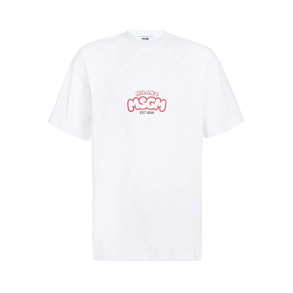 Msgm - Tops > T-Shirts - White - Msgm - Modalova