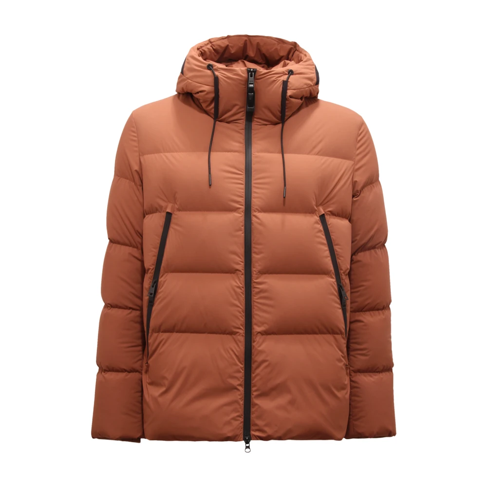 Duno Women's Brown Winter Jackets, L, Packable Down Jacket In Blue
