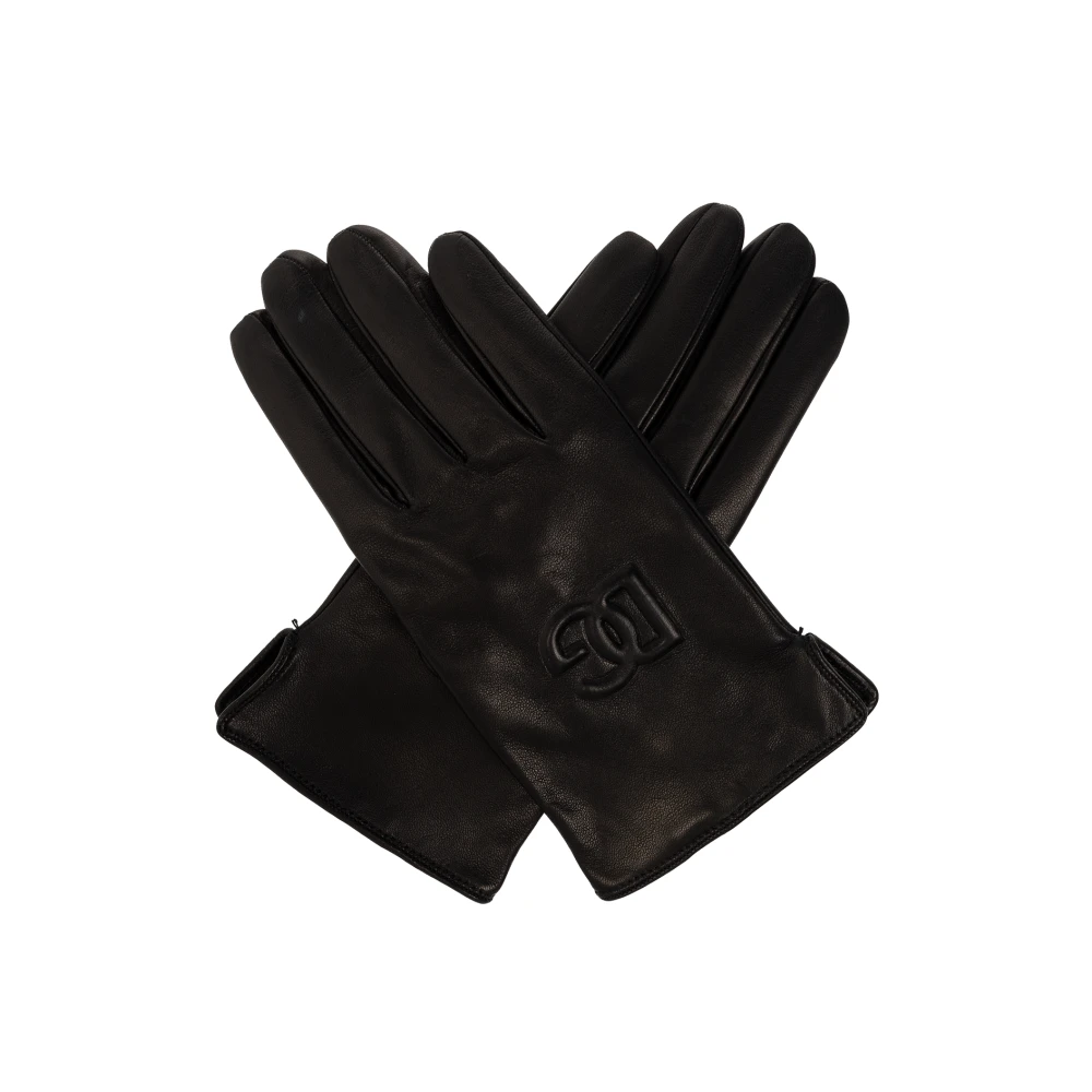 Dolce & Gabbana Leren handschoenen Black Heren