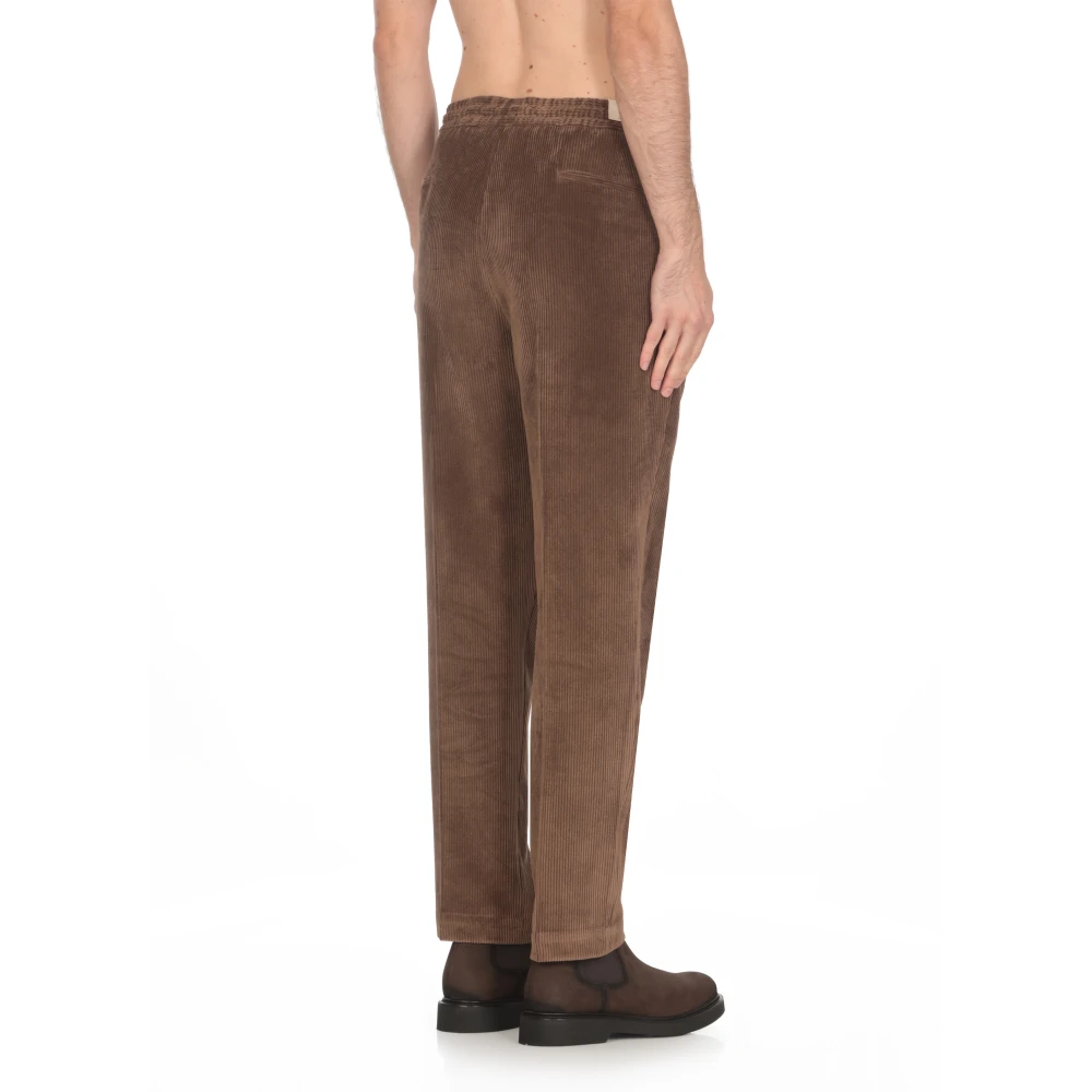 Briglia Bruine Corduroy Elastische Taille Broek Brown Heren